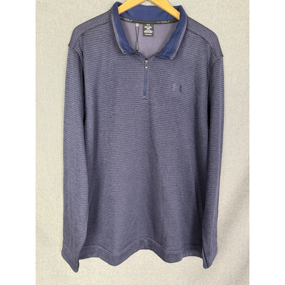 NEW Under Armour UA Storm SweaterFleece Quarter Zip Men's Size 3XL Blue Loose